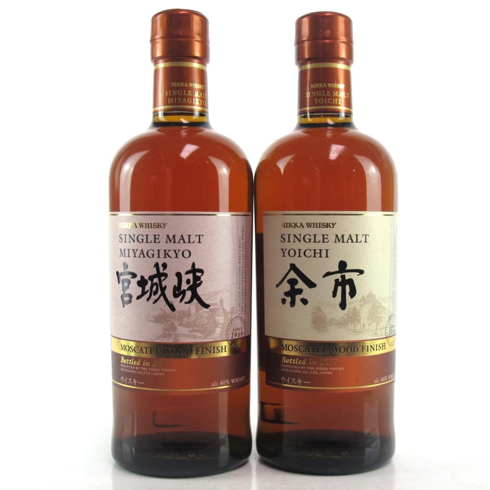 Yoichi and Miyagikyo Moscatel Wood Finish 2 x 70cl