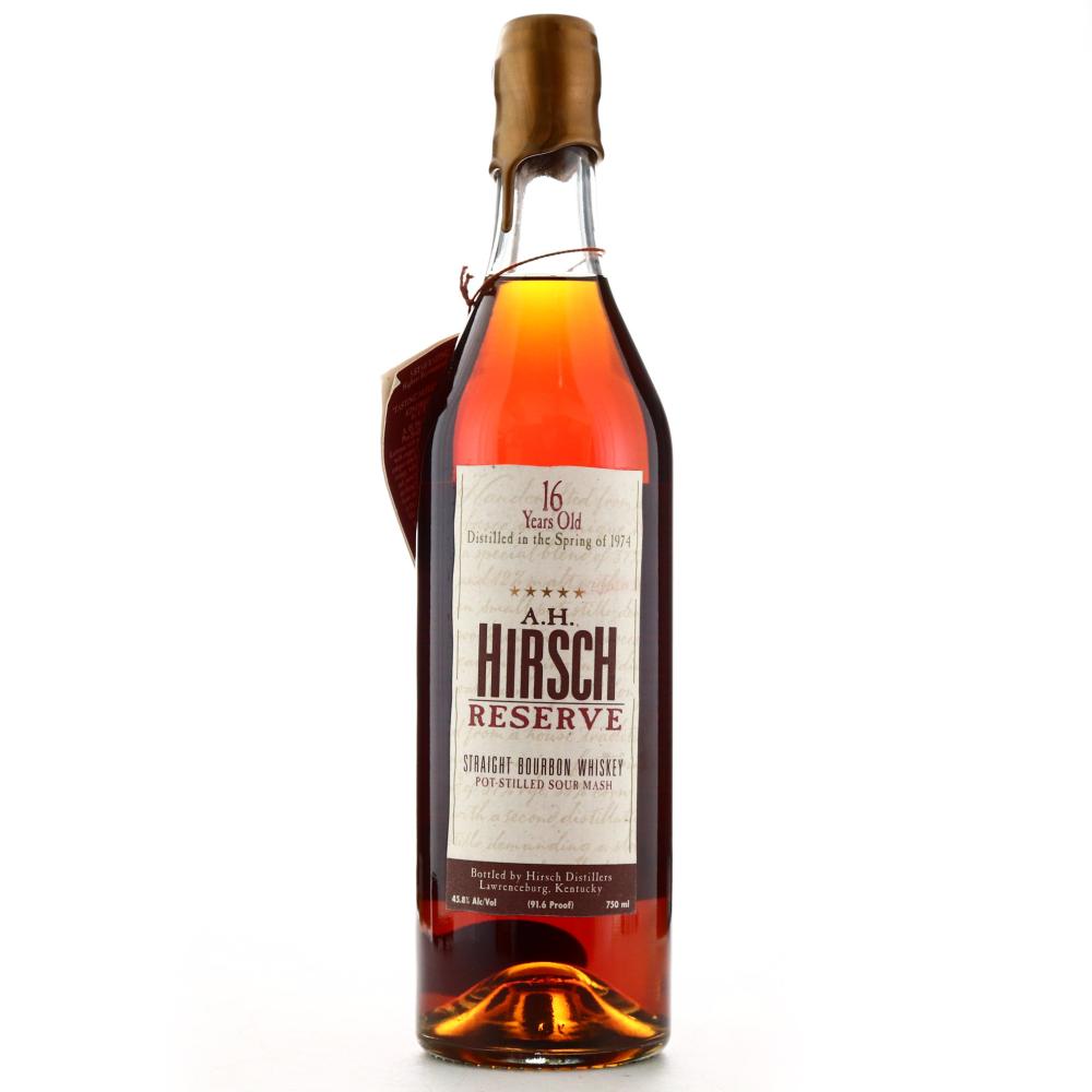 A.H. Hirsch Reserve 1974 16 Year Old Bourbon / pre-2003 Dripping Gold Wax