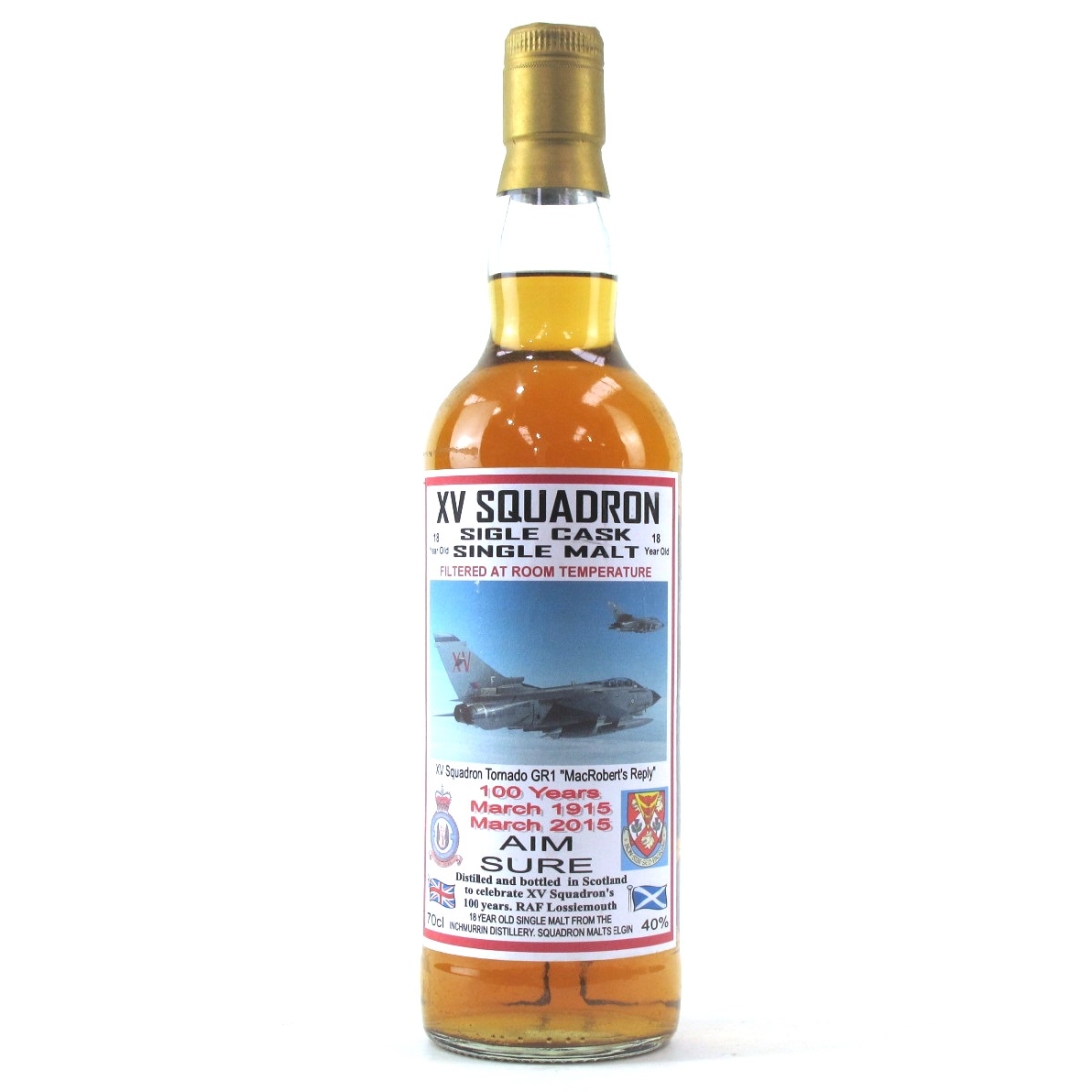 Inchmurrin 18 Year Old Single Cask / No.15 Squadron 100 Years