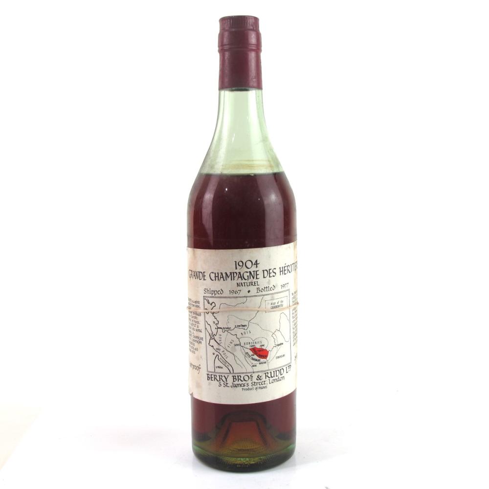 Berry Brothers and Rudd 1904 Grand Champagne Cognac