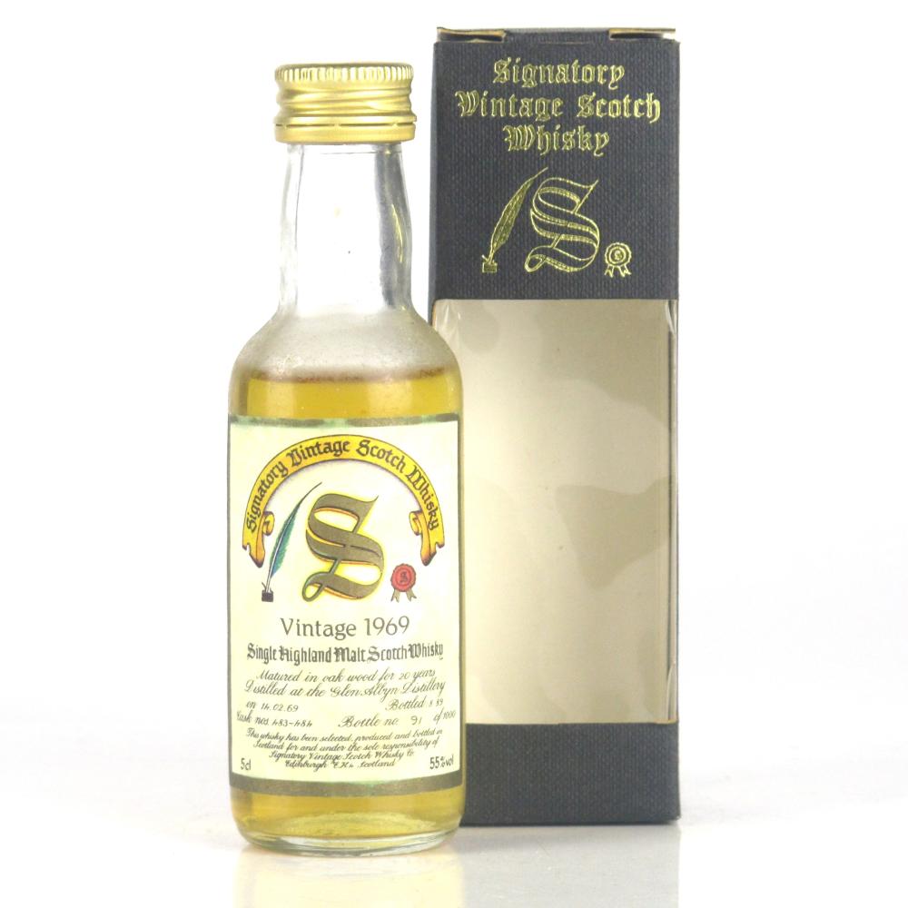 Glen Albyn 1969 Signatory Vintage 20 Year Old Miniature 5cl