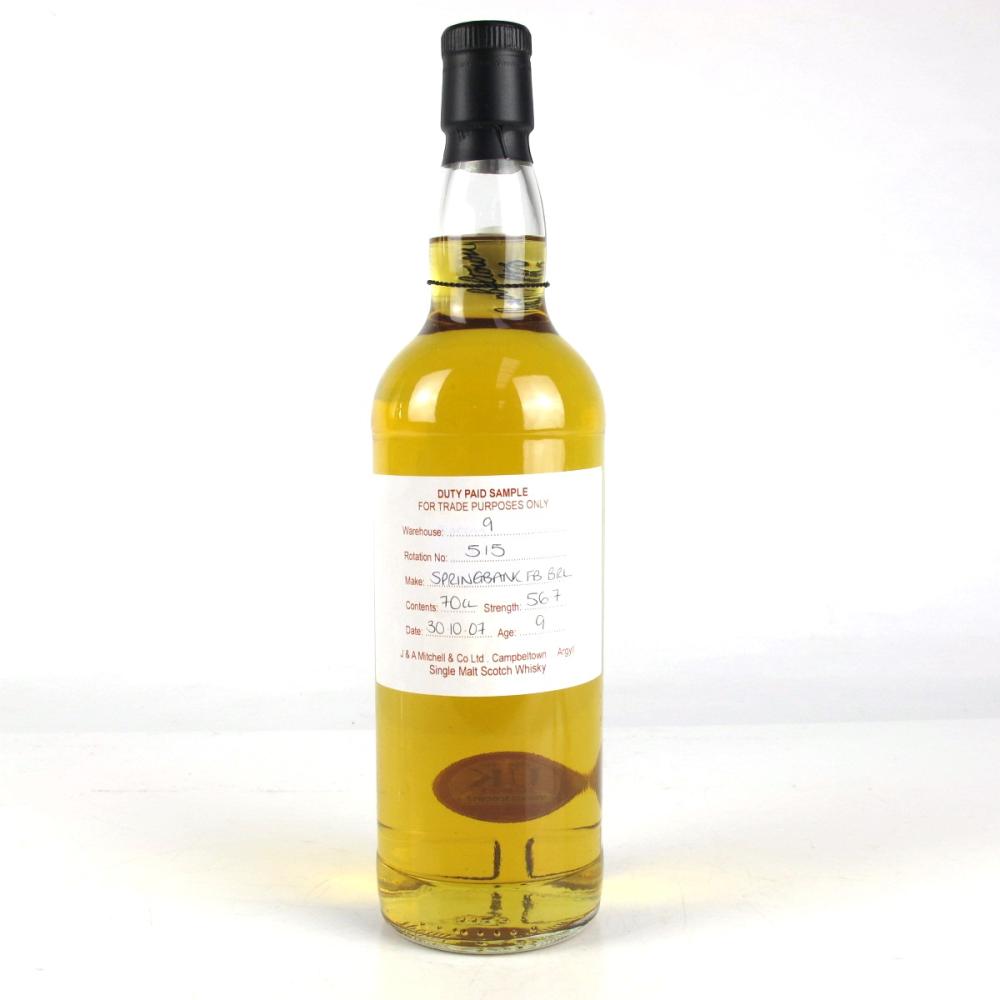 Springbank 2007 Duty Paid Sample 9 Year Old / Fresh Bourbon Barrel