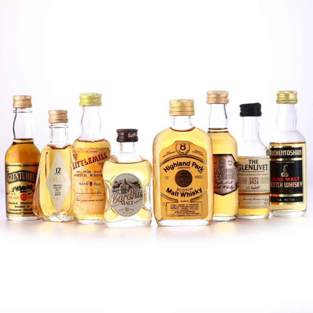 Single Malt Miniatures x 8 / Includes Littlemill