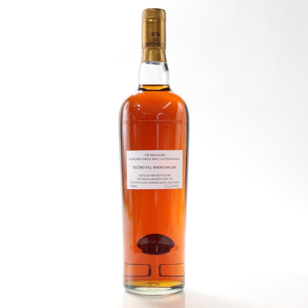 Macallan Second Fill American Oak Duty Paid Sample