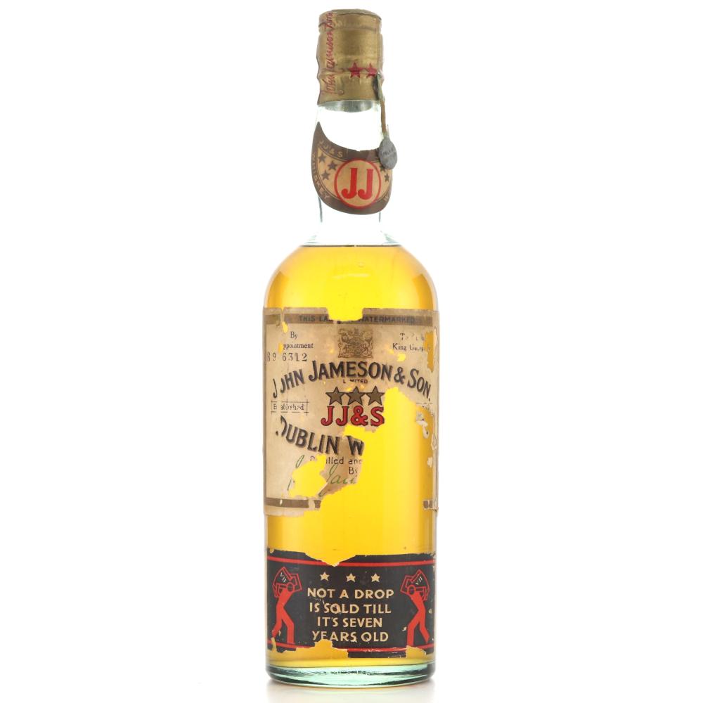 John Jameson and Son 3 Star 7 Year Old circa 1940s