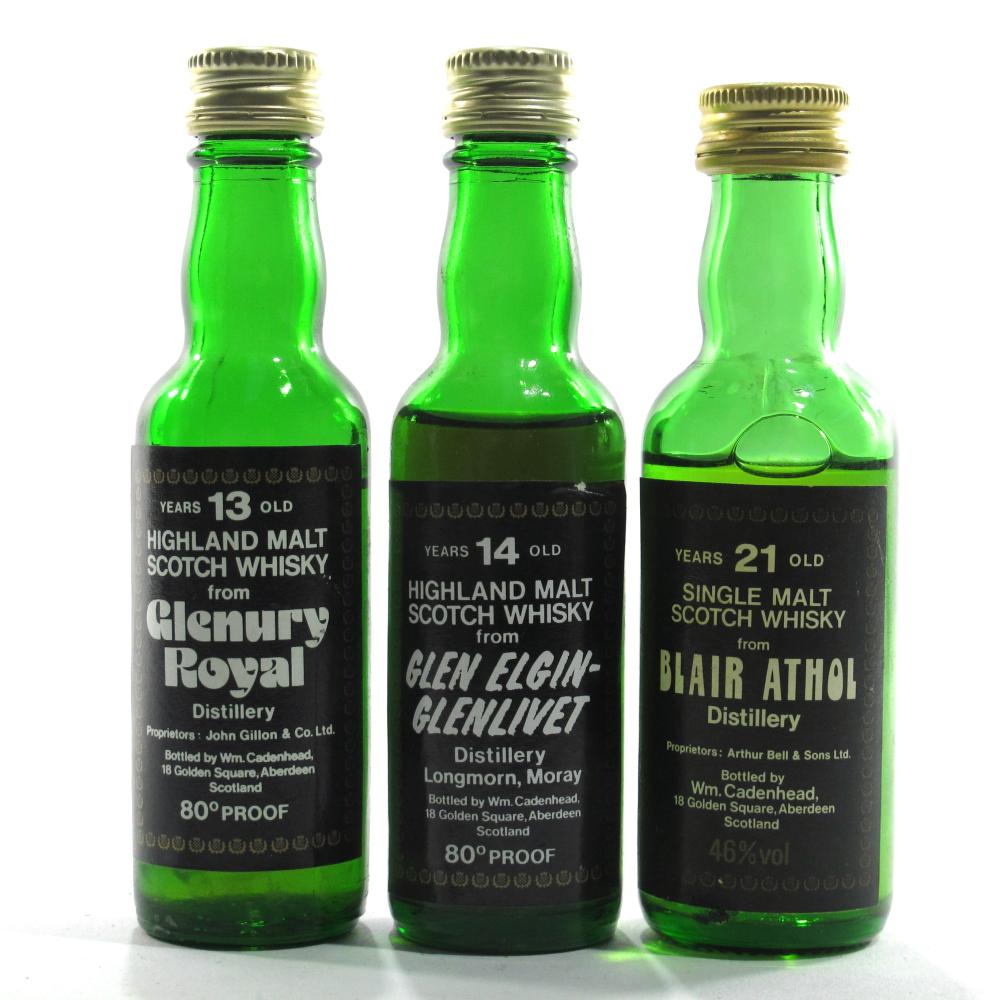 Cadenhead's Miniature Selection x 3