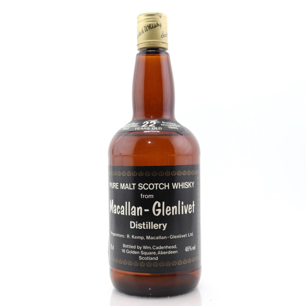Macallan 1962 Cadenhead's 22 Year Old