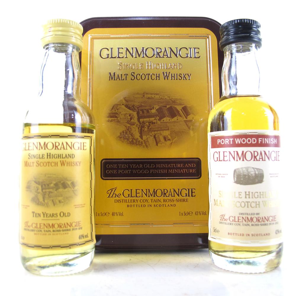 Glenmorangie 10 Year Old and Port Wood Miniature Gift Tin 2 x 5cl