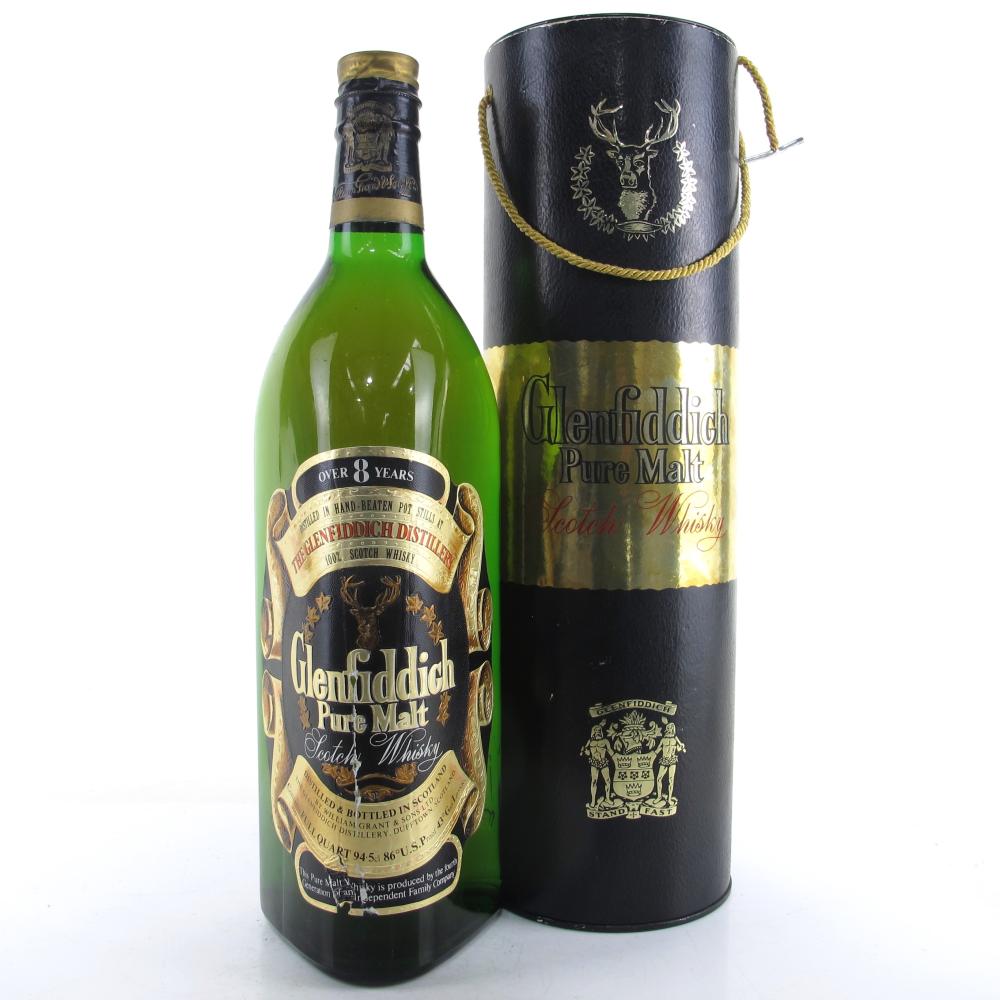Glenfiddich 8 Year Old Pure Malt 1 Quart 1970s