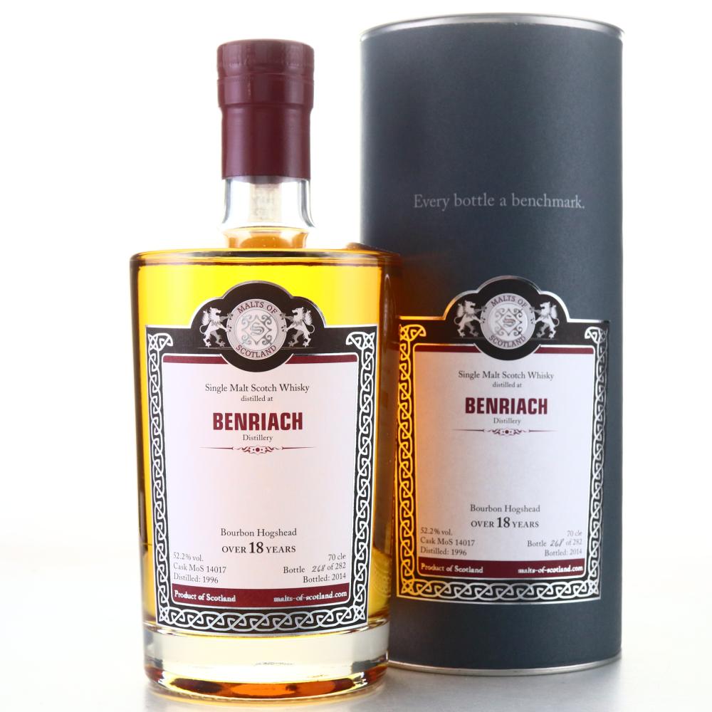 Benriach 1996 Malts of Scotland 18 Year Old Bourbon Hogshead