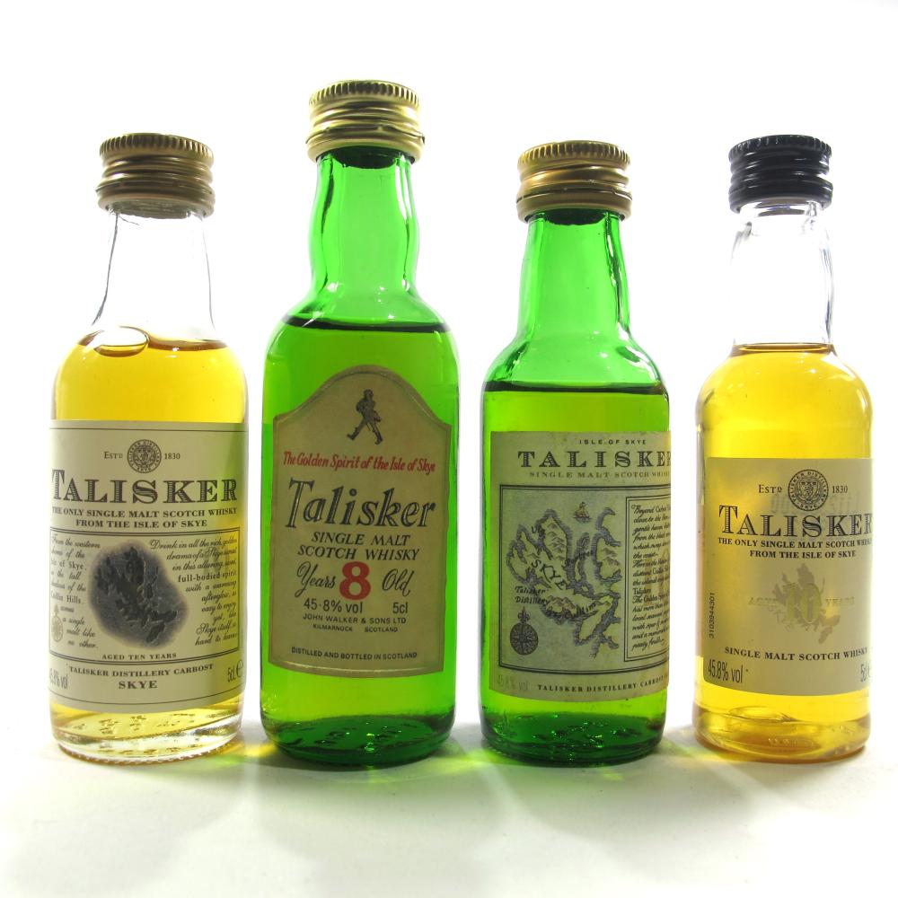 Talisker Miniature Selection x 4 / including Striding Man