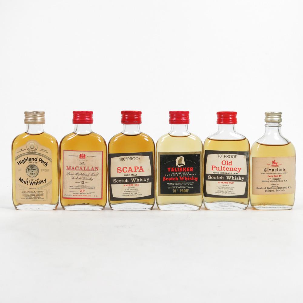 Miscellaneous 1970s Gordon and Macphail Miniatures 6 x 4cl