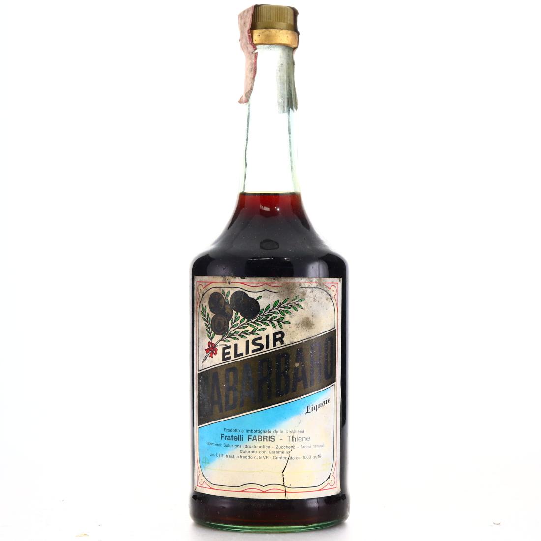Fabris Elixir Rabarbaro 1 Litre 1960s Whisky | Whisky Auctioneer