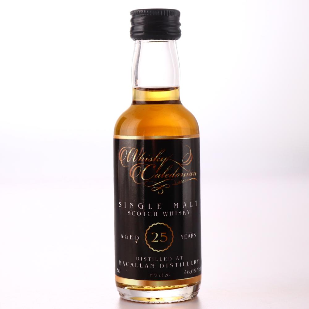 Macallan 25 Year Old Whisky Caledonian Miniature