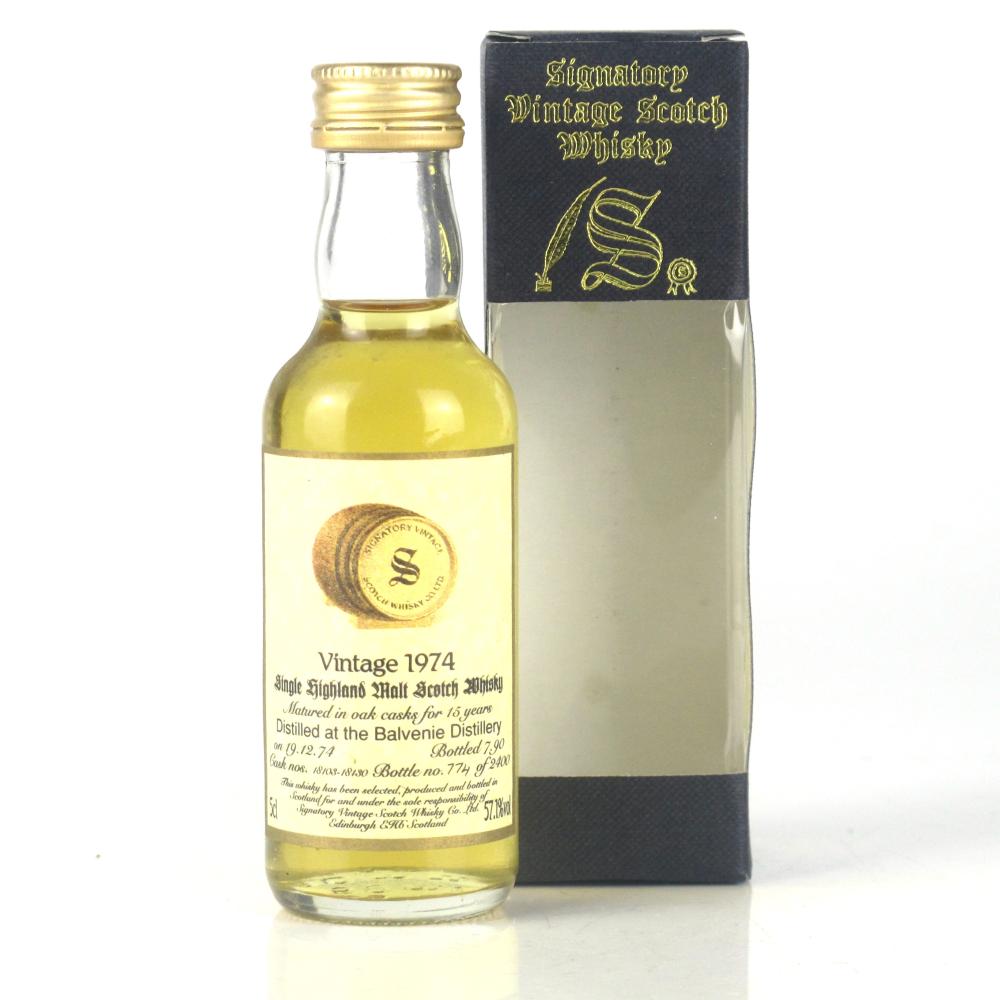 Balvenie 1974 Signatory Vintage 15 Year Miniature 5cl