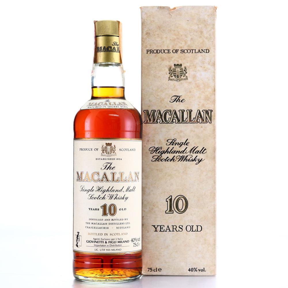 Macallan 10 Year Old 1984 / Giovinetti Import