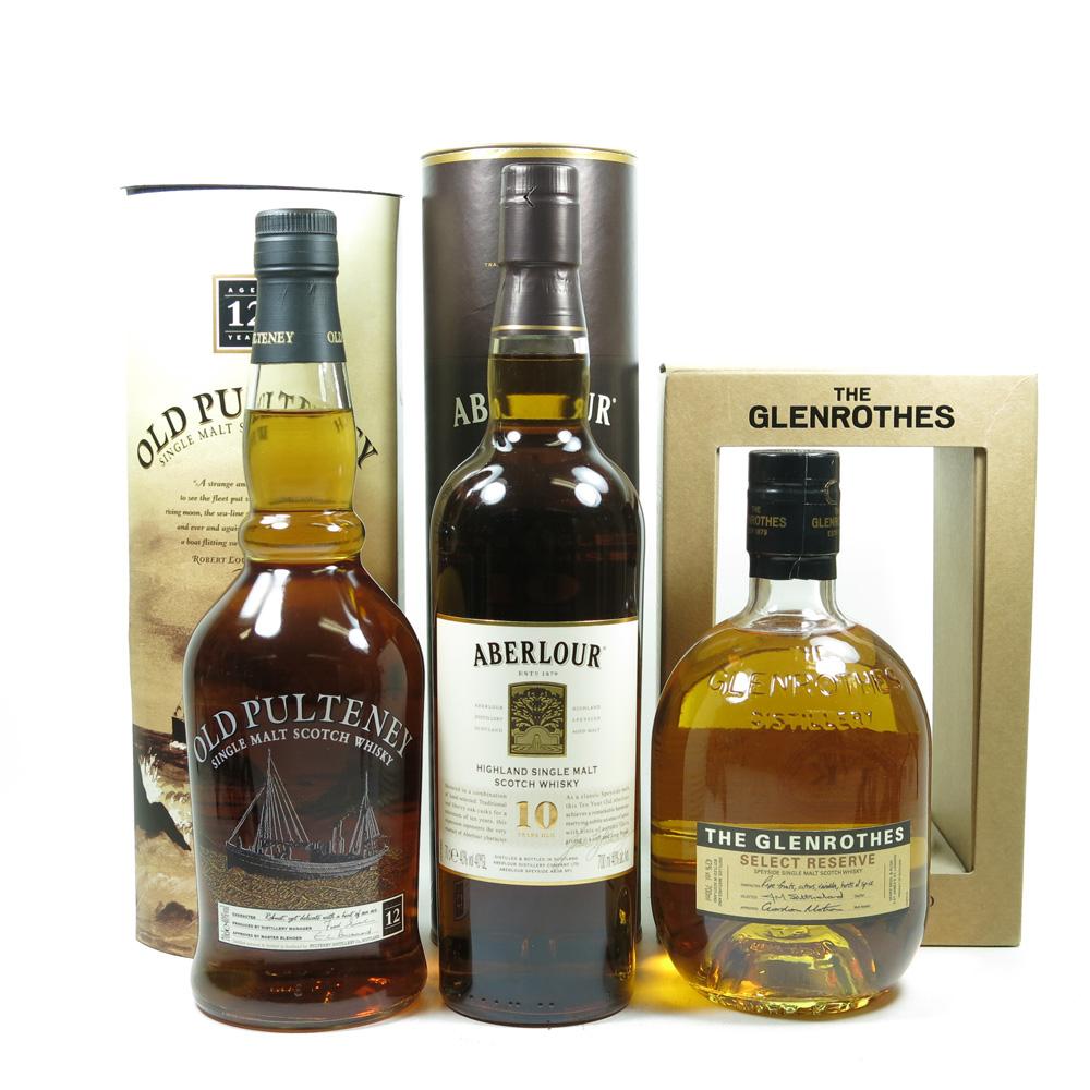 Miscellaneous Single Malts 3 x 70cl