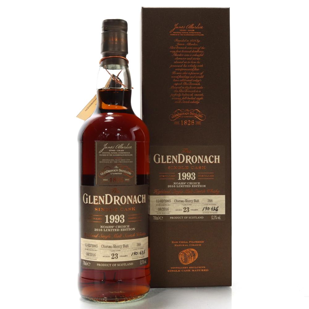 Glendronach 1993 Single Oloroso Cask 23 Year Old #388 / Noahs' Choice
