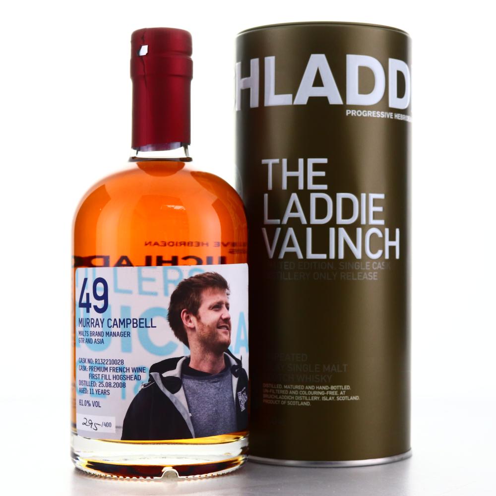 Bruichladdich 2008 Murray Campbell Valinch 11 Year Old / Premium French Wine Hogshead