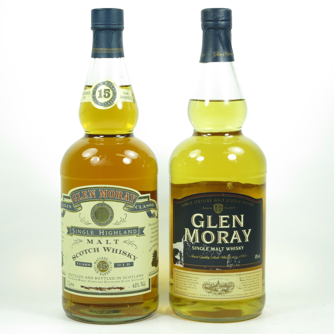Glen Moray 15 Year Old And Single Malt 2 x 1 Litre