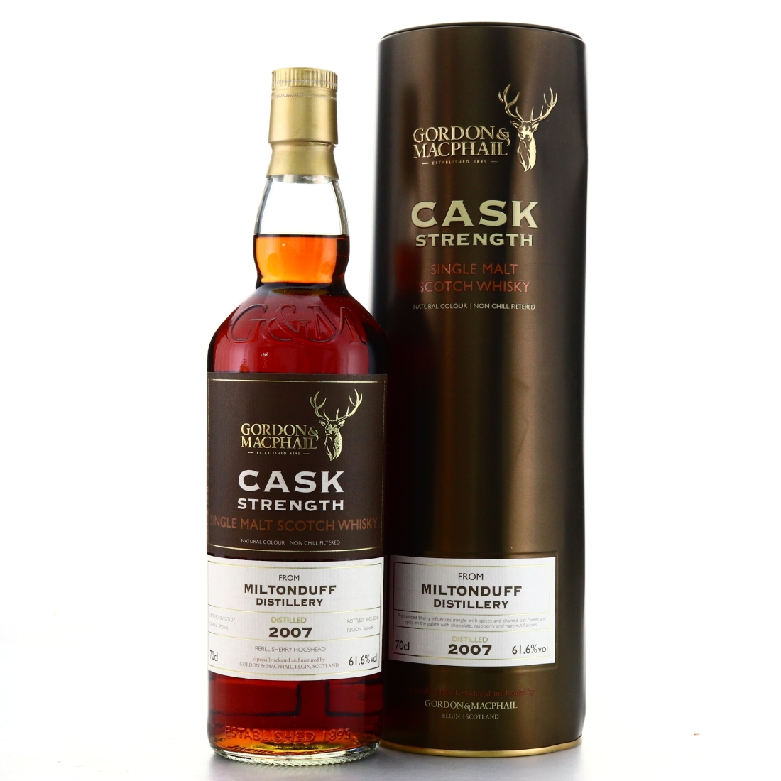 Miltonduff 2007 Gordon and MacPhail Cask Strength