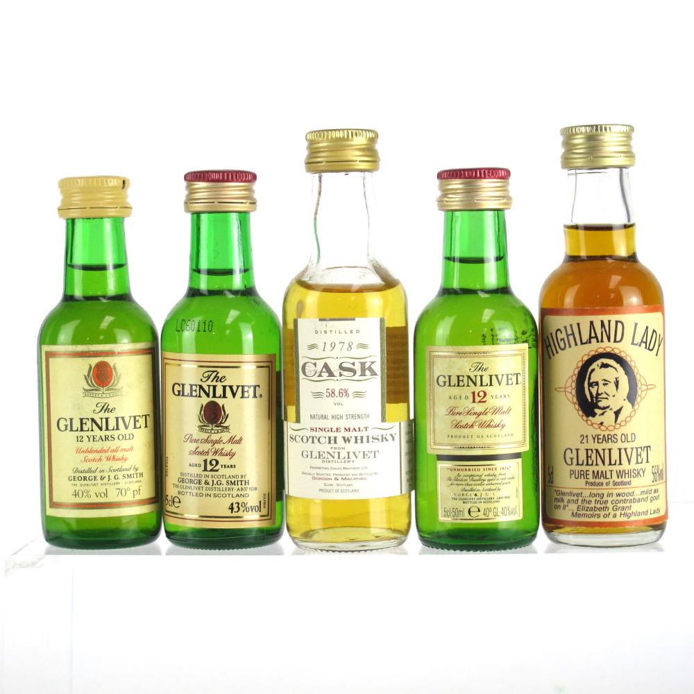 Glenlivet Selection 5 x Miniature