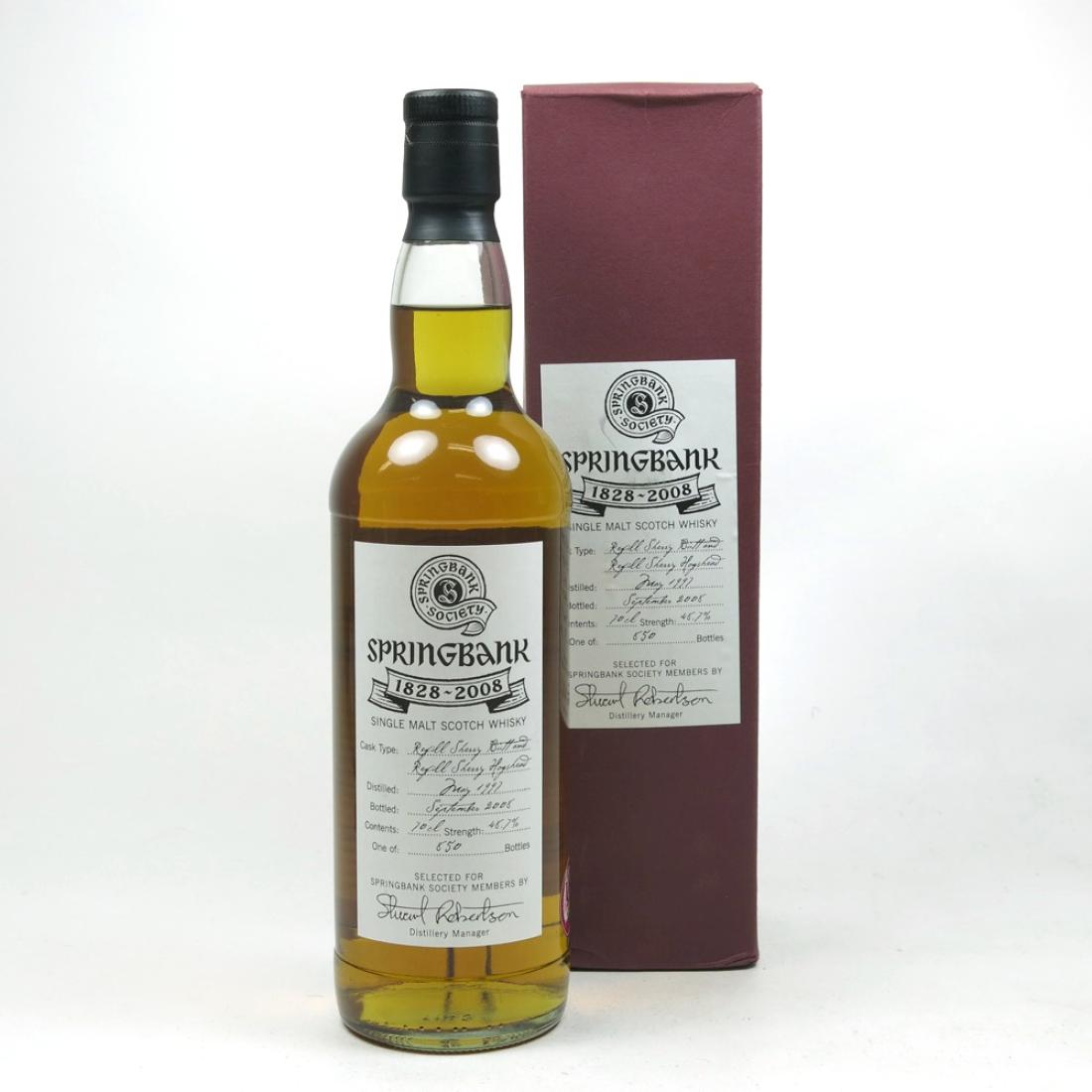 Springbank Society 28 Year Old Whisky | Whisky Auctioneer
