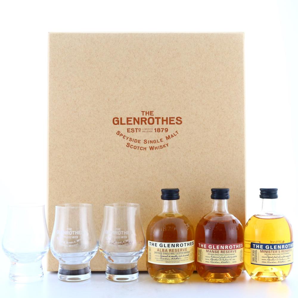 Glenrothes The Secrets of The Glenrothes Miniature Gift Pack 3 x 10cl / Including Glasses
