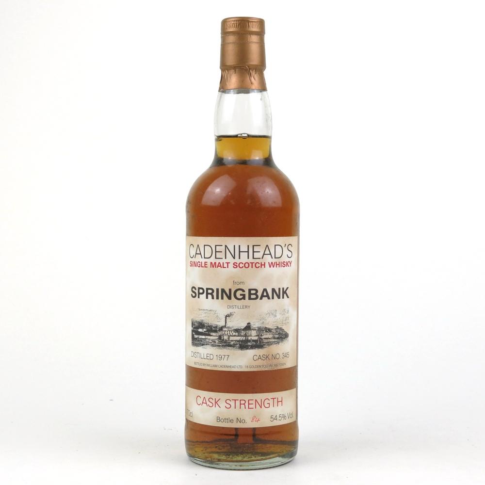 Springbank 1977 Cadenhead's Cask Strength