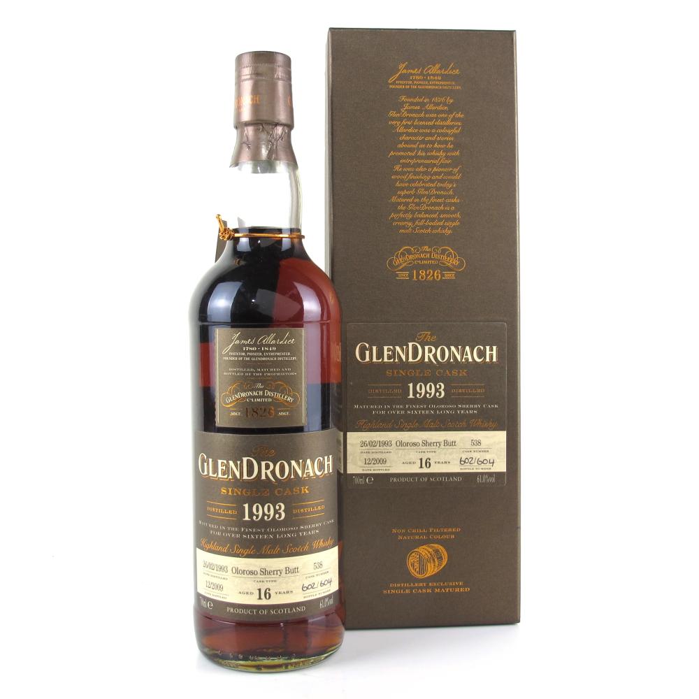 Glendronach 1993 Single Cask 16 Year Old #538