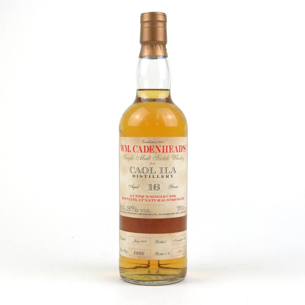 Caol Ila 1977 Cadenhead's 16 Year Old Cask Strength Single Cask