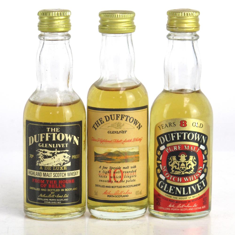 Dufftown Selection 3 x Miniature
