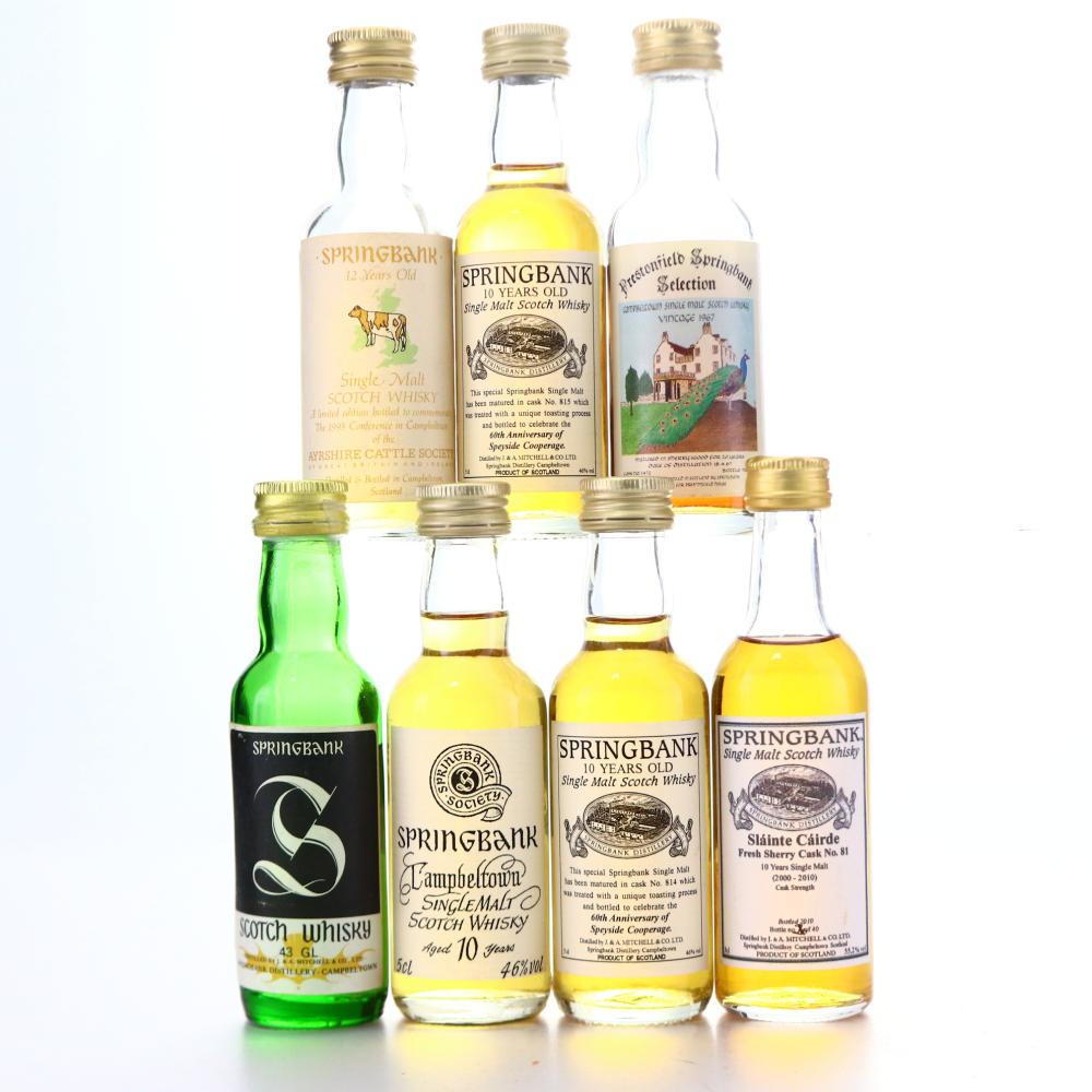 Springbank Miniatures x 7 / Includes Prestonfield 1967