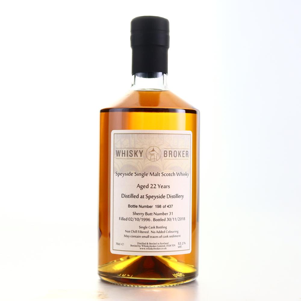 Speyside 1996 Whisky Broker 22 Year Old