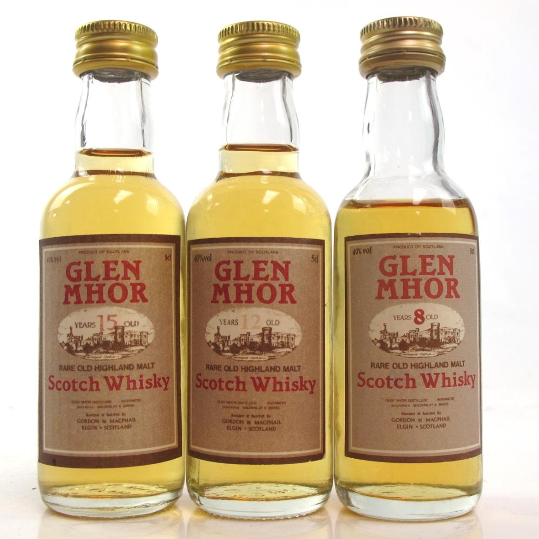 Glen Mhor 8, 12 and 15 Year Old 3 x 5cl
