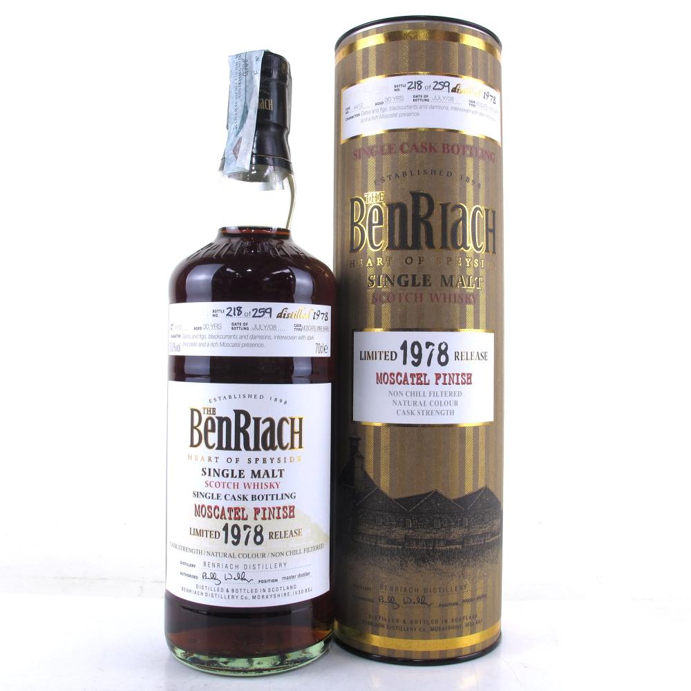 Benriach 1978 Single Cask 30 Year Old #4412 / Moscatel Finish