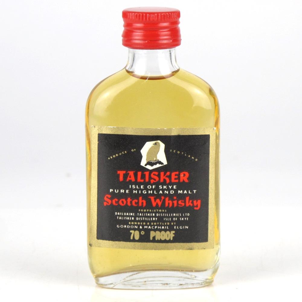 Talisker Gordon and MacPhail 1970s Miniature