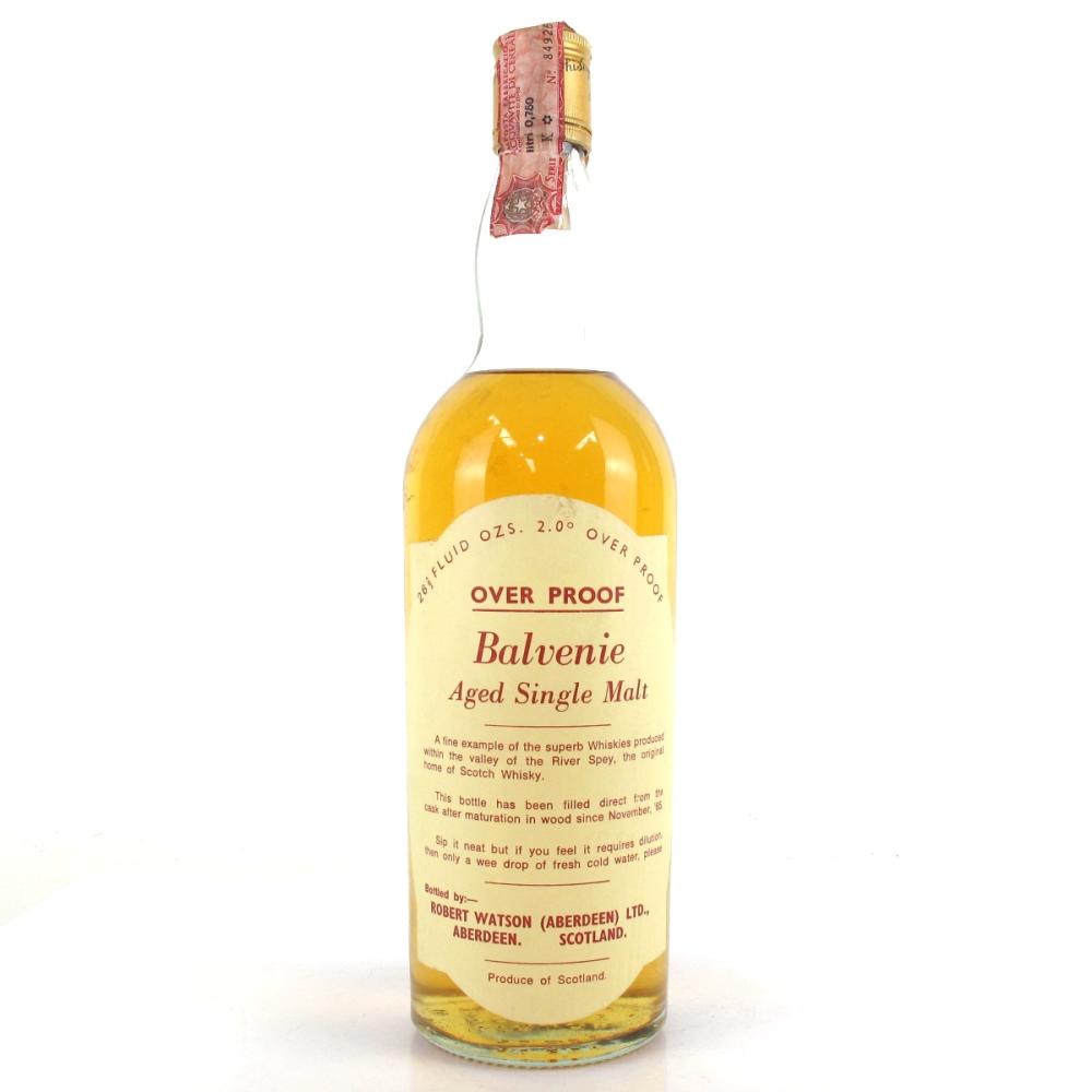 Balvenie 1965 Robert Watson Over Proof 1970s