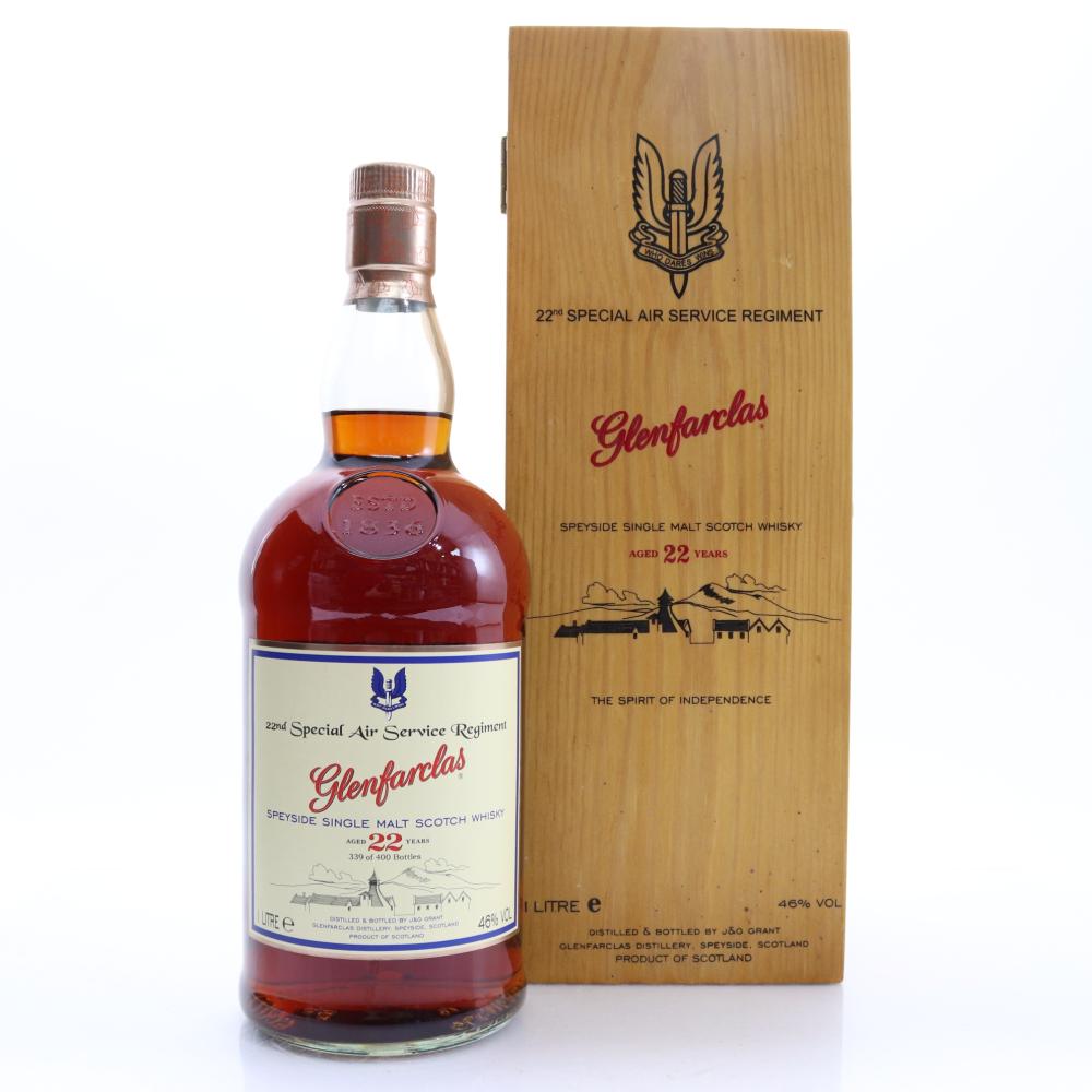 Glenfarclas 22 Year Old / 22nd SAS Regiment 1 Litre
