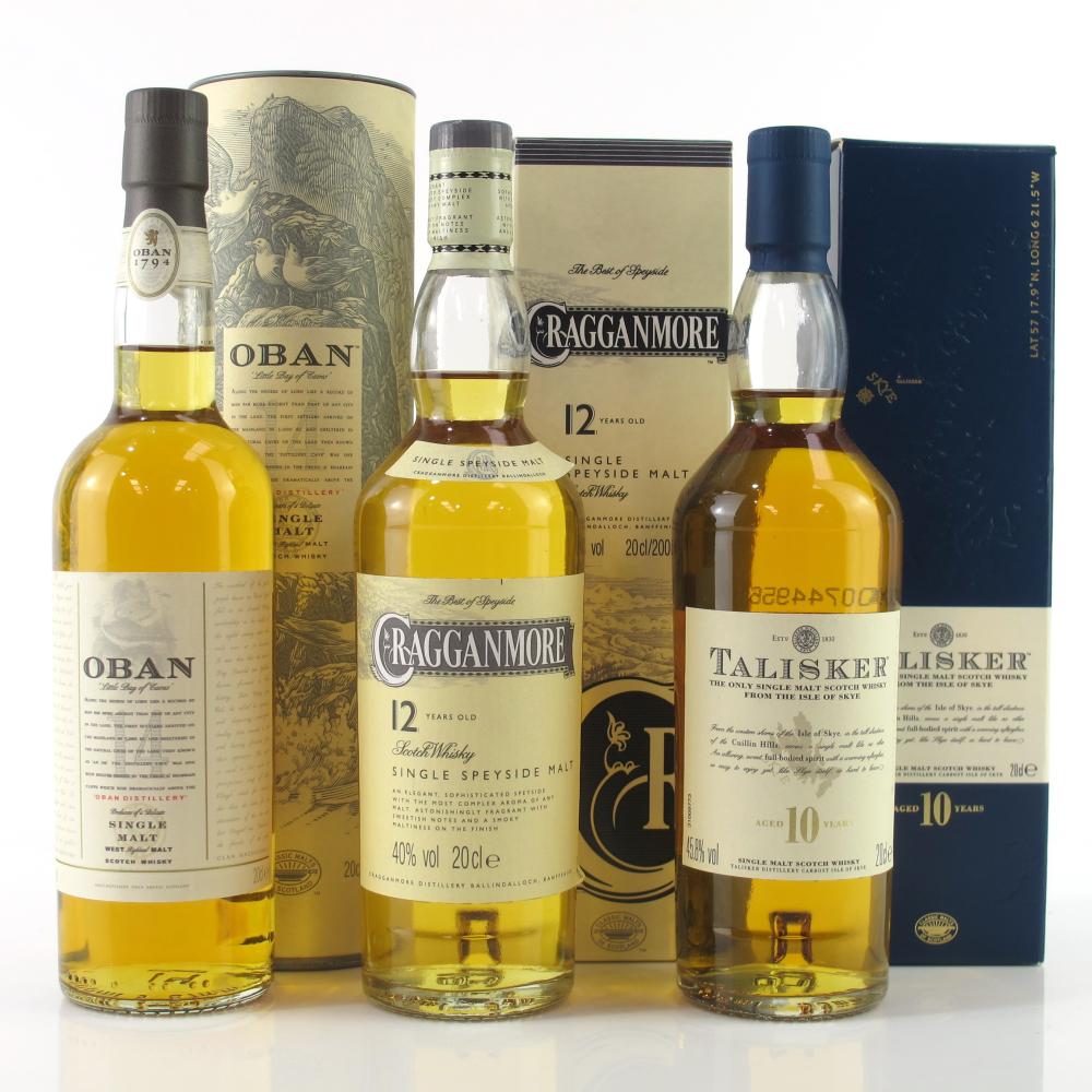 Classic Malt Selection - Cragganmore / Talisker / Oban 3 x 20cl
