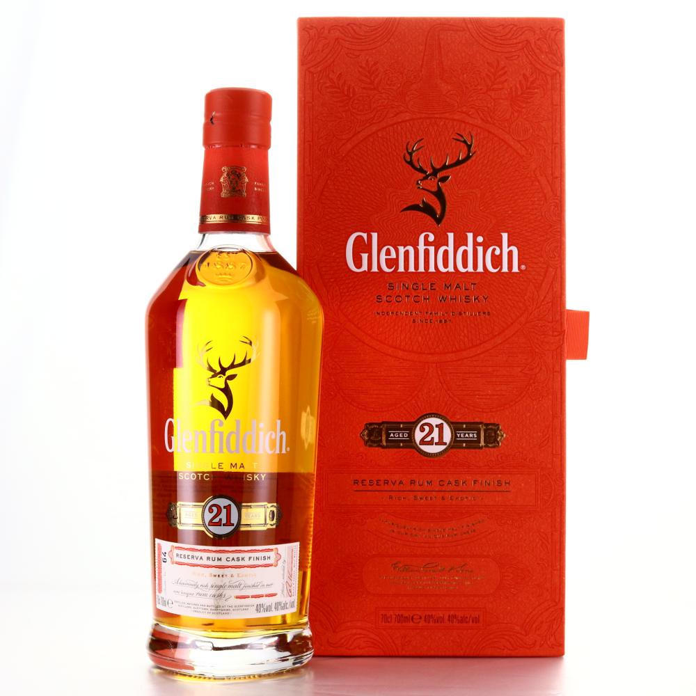 Glenfiddich 21 Year Old Reserva Rum Cask Finish / with Messenger Bag
