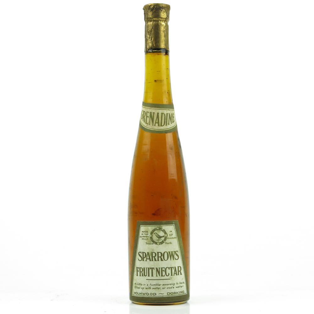 Sparrows Fruit Nectar Grenadine Circa 1950s