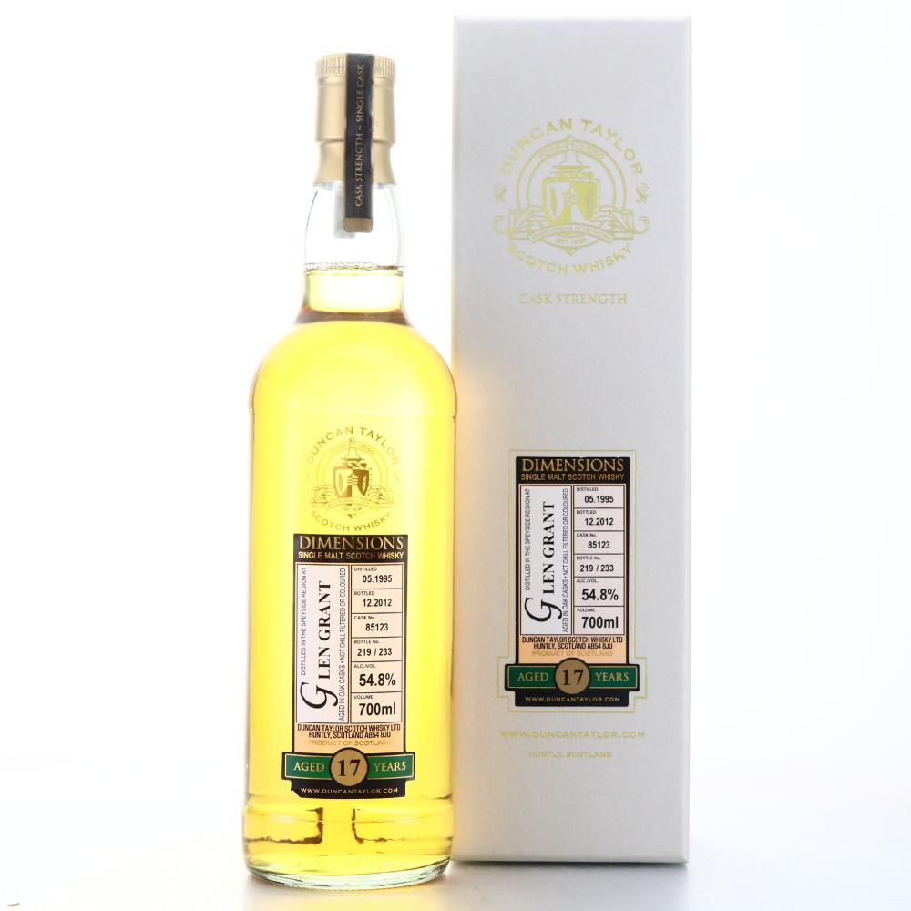 Glen Grant 1995 Duncan Taylor 17 Year Old Dimensions