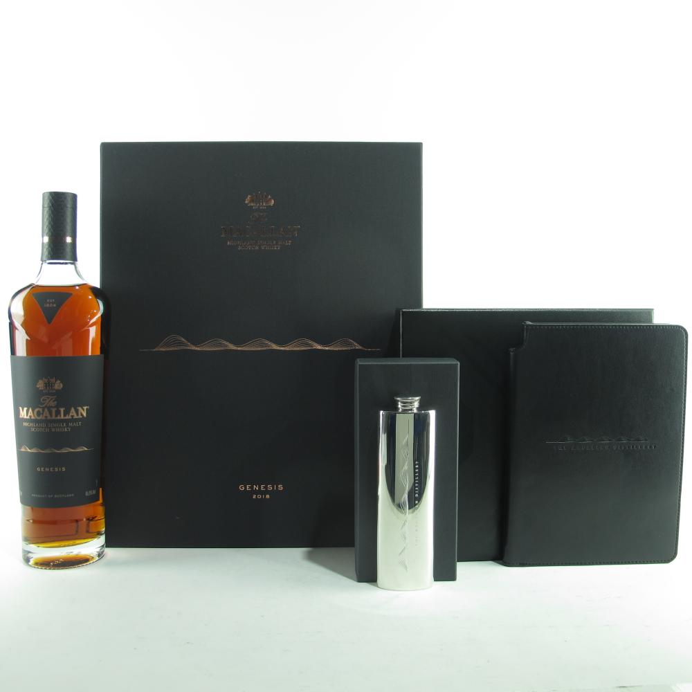 Macallan Genesis / with Pewter Flask & Writing Set