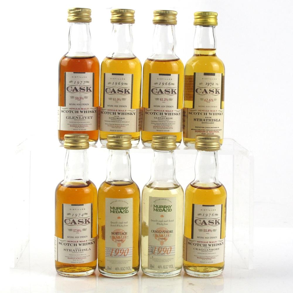 Gordon and MacPhail Cask Strength and Murray McDavid  Miniature Selection 8 x 5cl