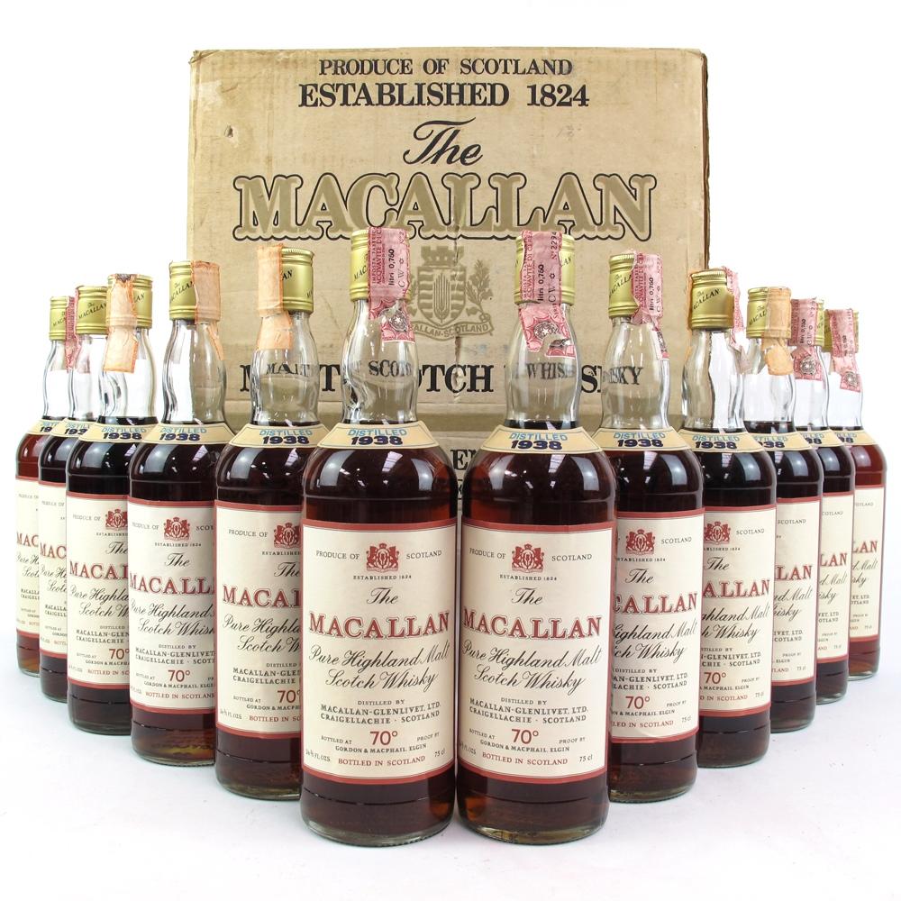 Macallan 1938 Gordon and MacPhail Complete Case / Pinerolo Import