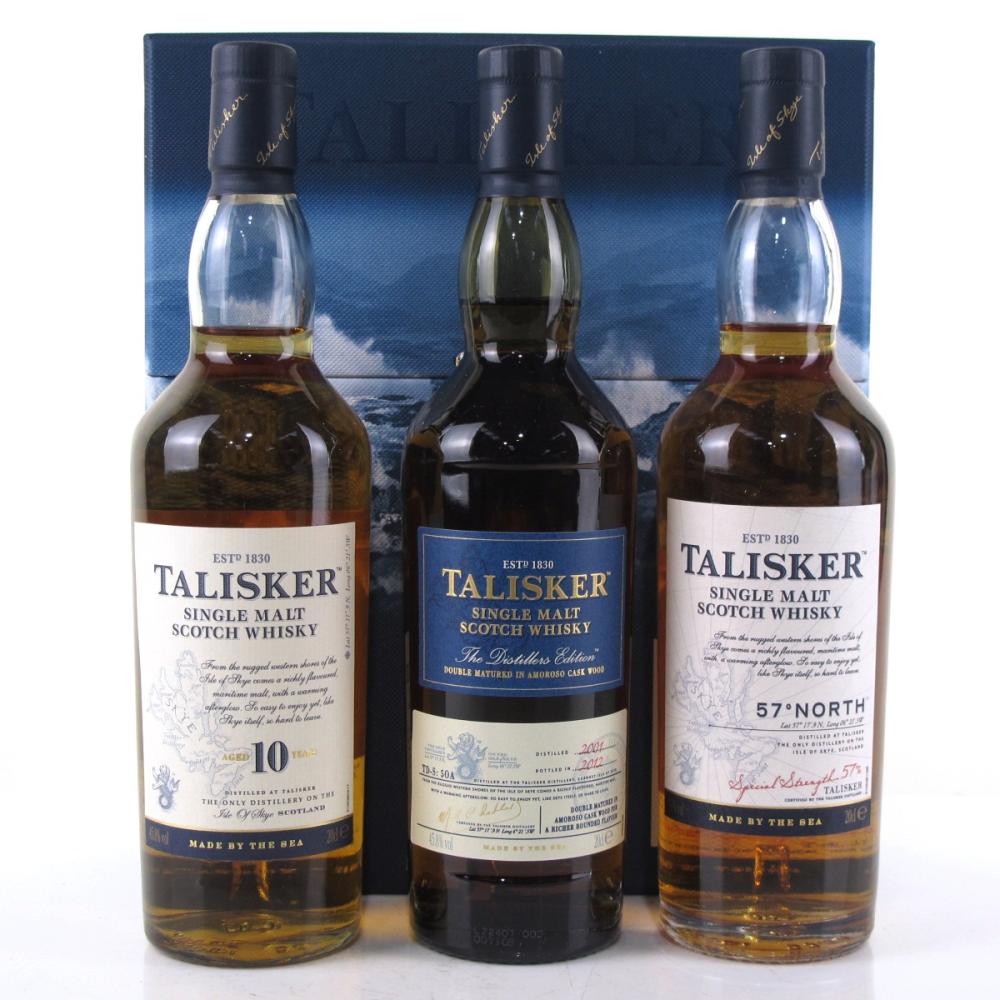 Talisker Gift Pack 3 x 20cl / Including Distillers Edition 2001