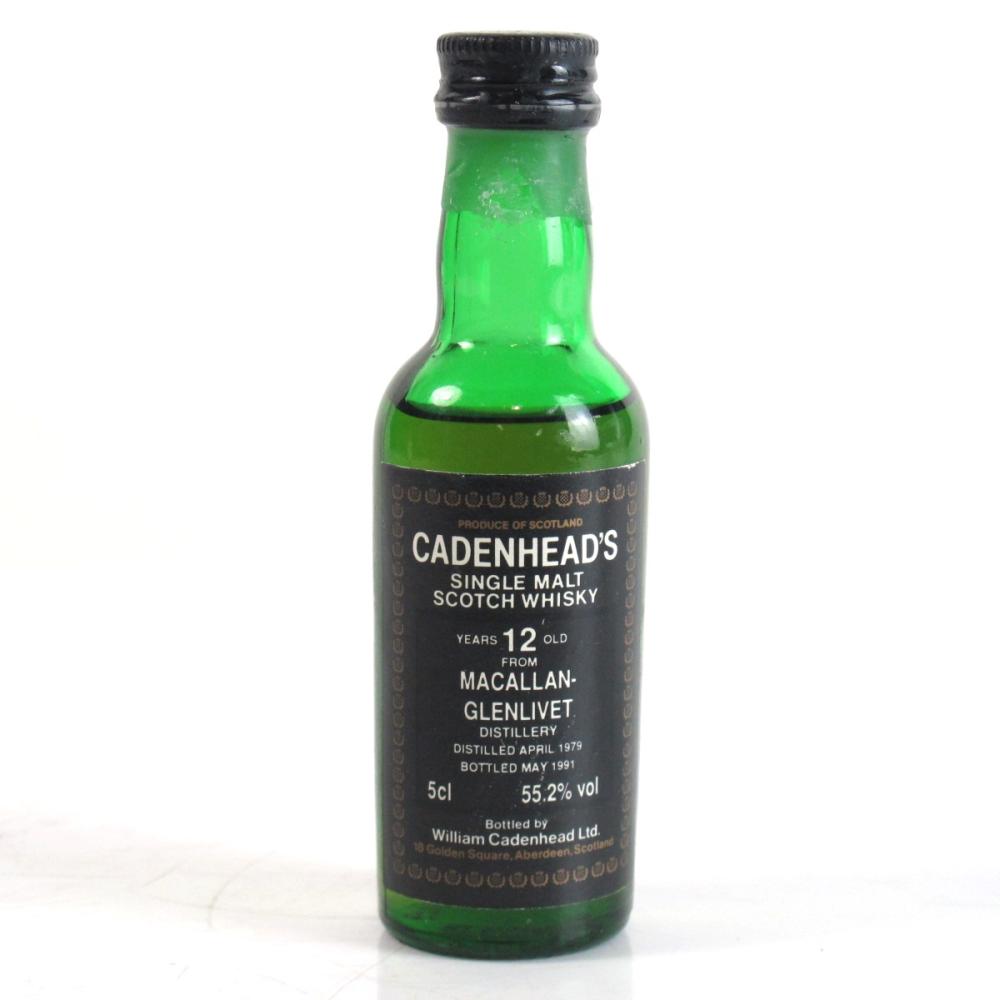 Macallan-Glenlivet 12 Year Old Cadenhead's Miniature 5cl