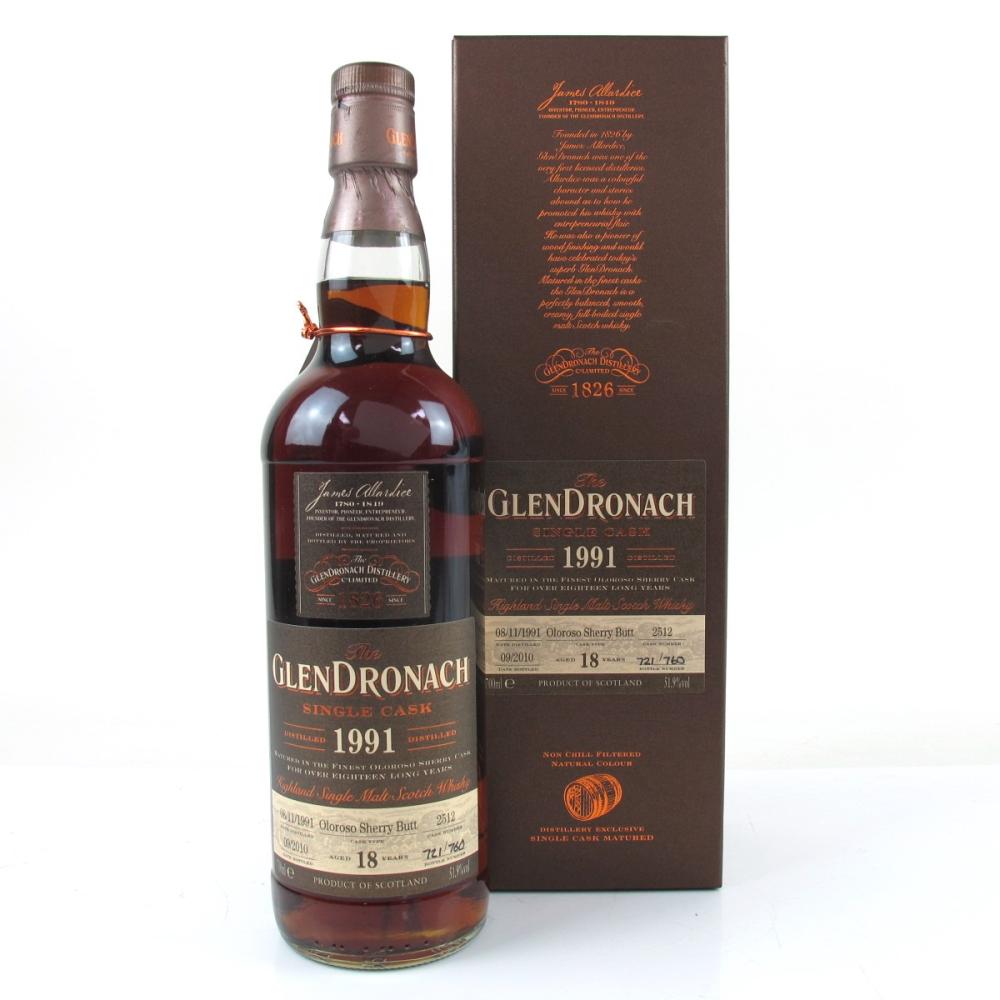 Glendronach 1991 Single Cask 18 Year Old # 2512