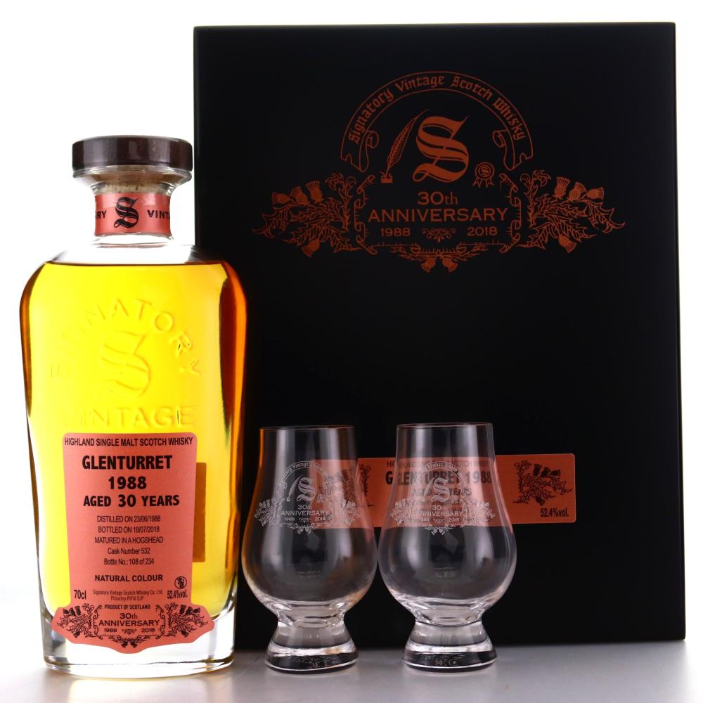 Glenturret 1988 Signatory Vintage 30 Year Old / 30th Anniversary